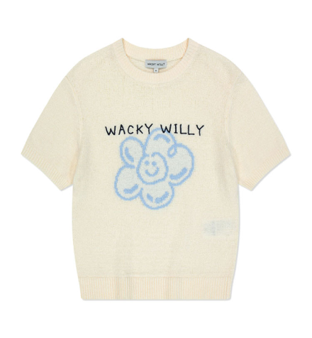 VP016 WACKY WILLY Women's Lily Graphic Short Sleeve Knit