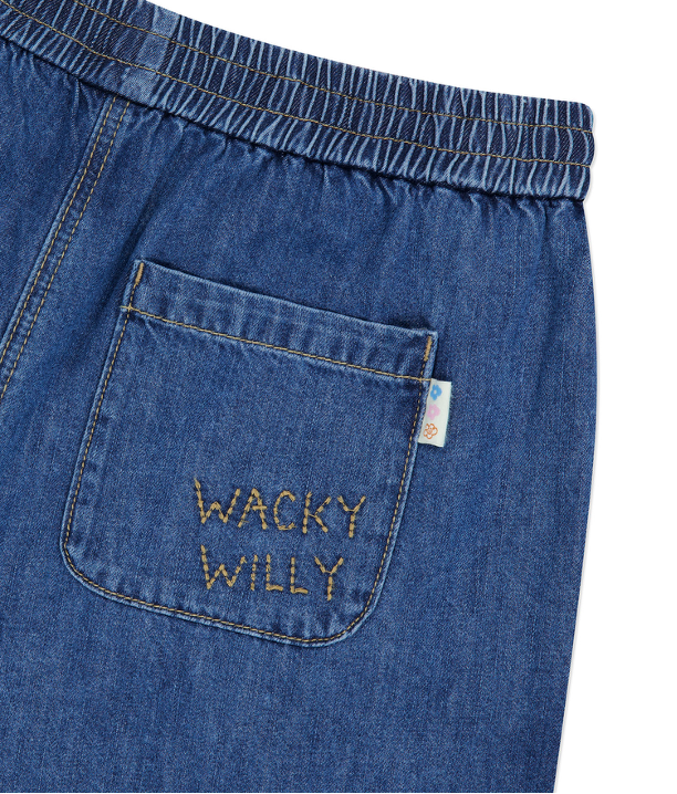 VP017 WACKY WILLY Women's Low-Ons Denim String Shorts