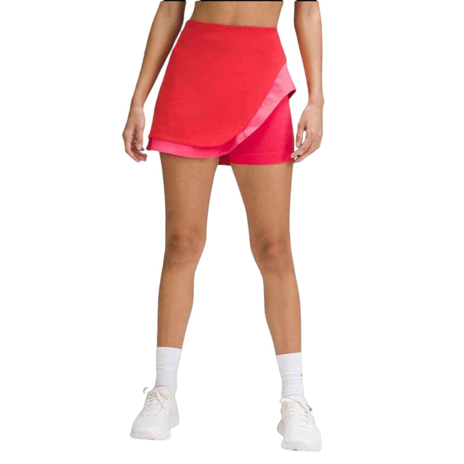 【Lululemon】Asymmetrical Layered HR Tennis Skirt  橘混色