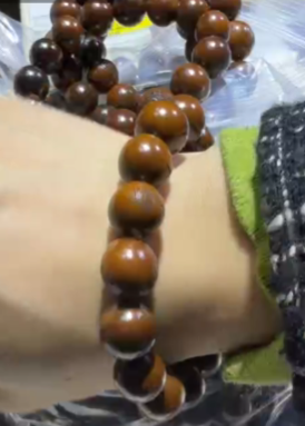 260219 - A102 15mm+雨漸耳招財雷擊棗木手串