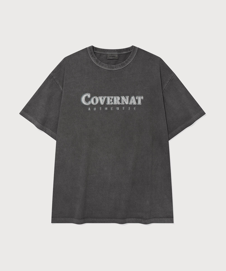 VP037 COVERNAT Neon Logo Dyed T-Shirt
