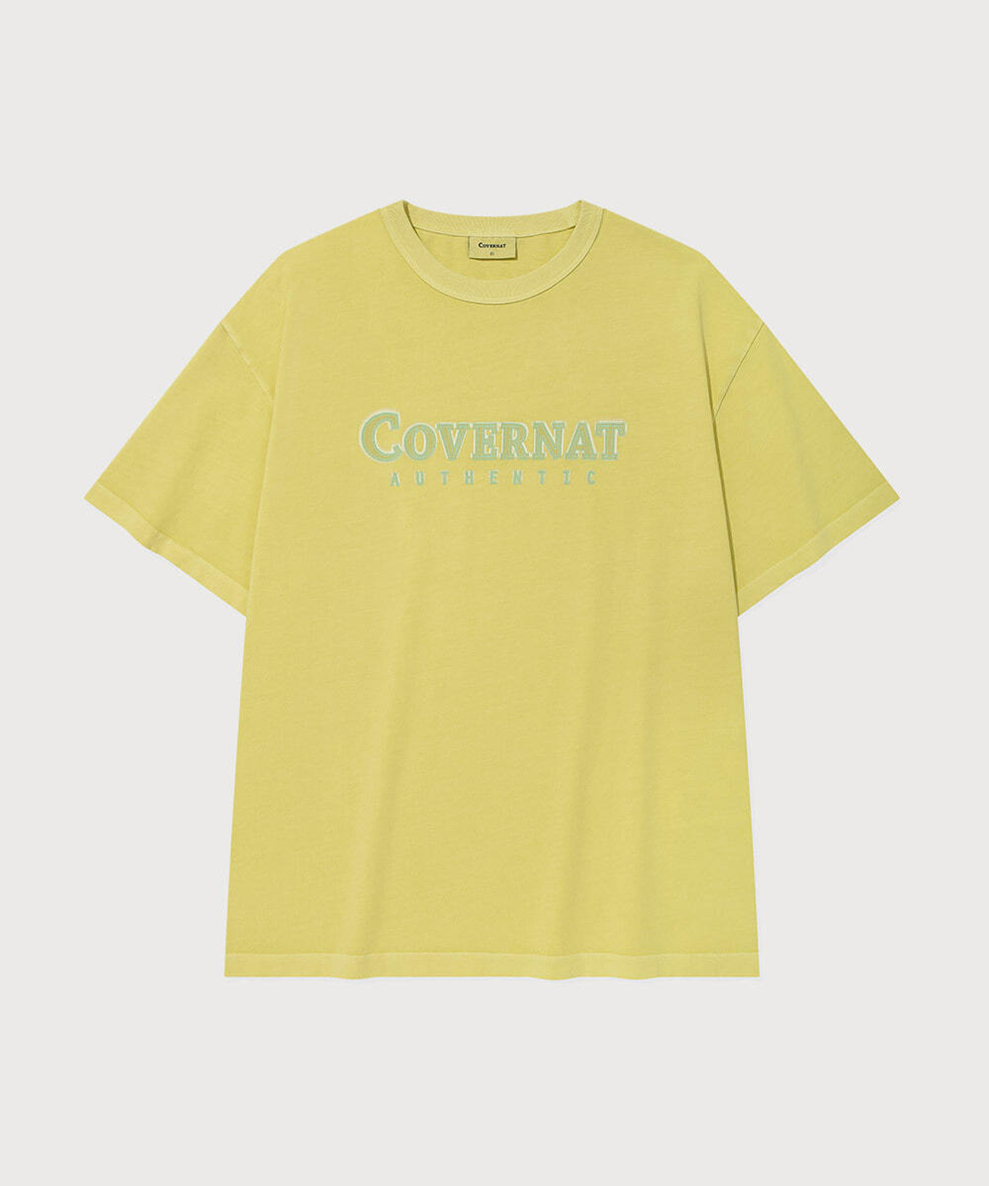 VP037 COVERNAT Neon Logo Dyed T-Shirt