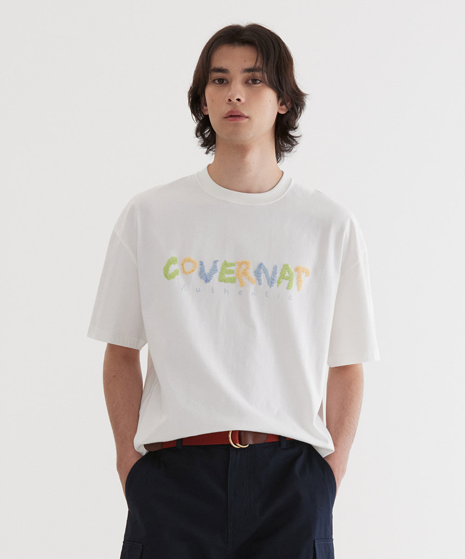 VP038 COVERNAT Doodle Logo Graphic T-Shirt