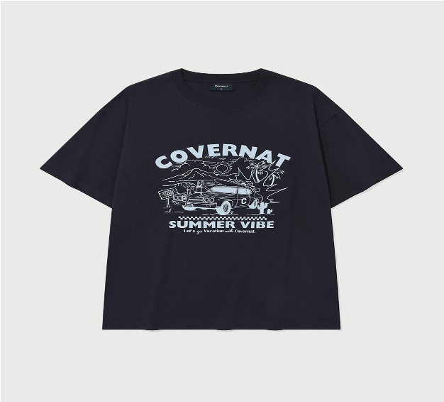 VP041 COVERNAT Volume Car Graphic T-Shirt