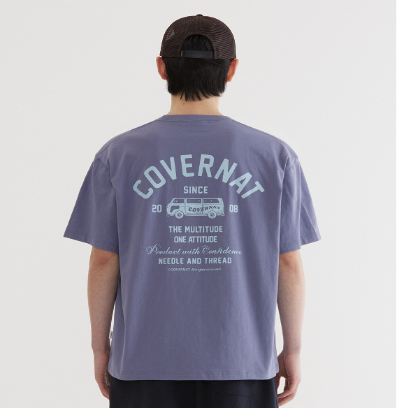 VP042 COVERNAT Travel Bus Graphic T-Shirt