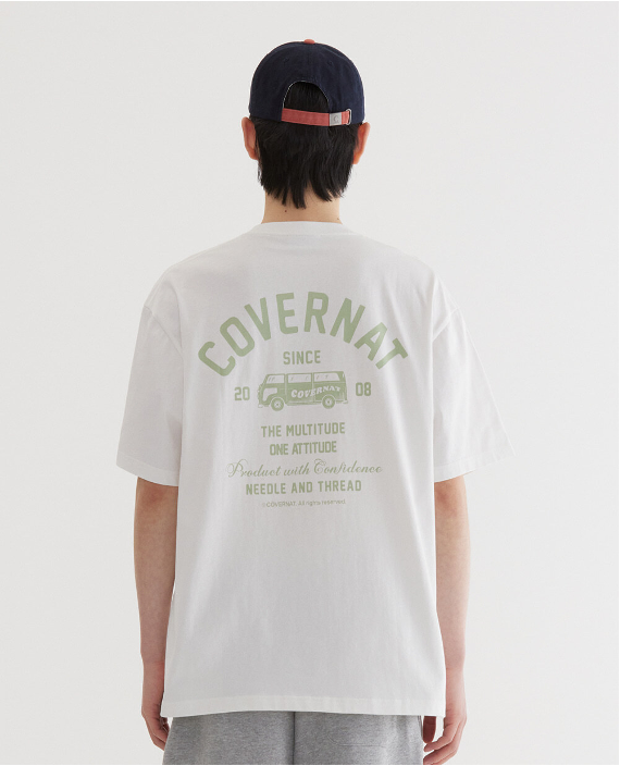 VP042 COVERNAT Travel Bus Graphic T-Shirt