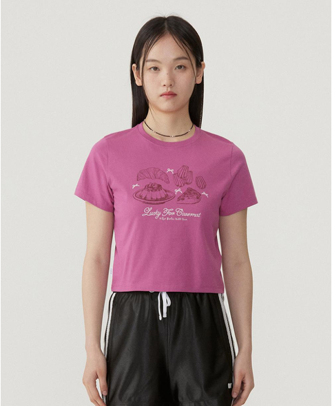 VP047 COVERNAT Women's Crop Bakery T-Shirt