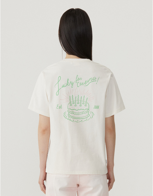 VP049 COVERNAT Women's Semi-Overfit Cake T-Shirt