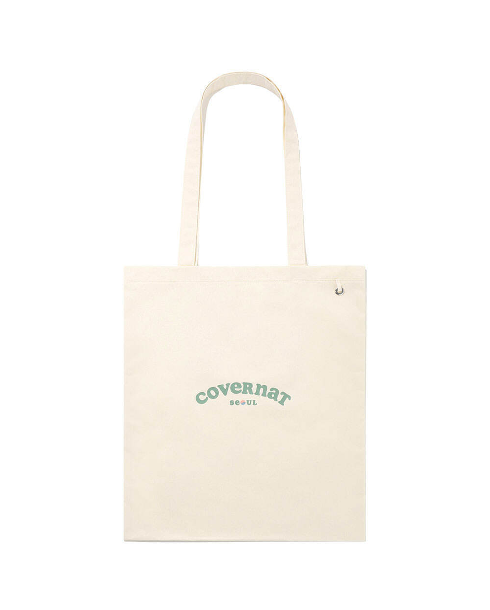 VP051 COVERNAT Clover Heart Cooper Logo Seoul Eco Bag SIZE(CM) 橫向:35.5，縱向:39.5，帶長:30