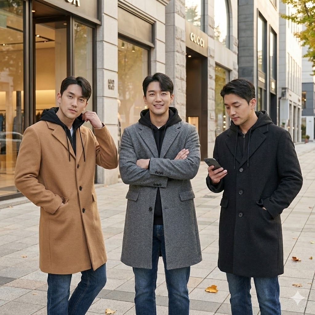 【預購】DKNY H021922 男裝連帽大衣