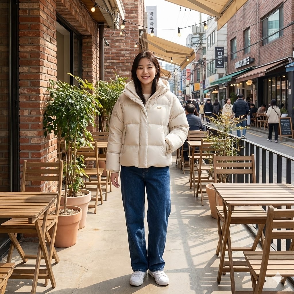 【預購】LEVIS H021933 女裝時尚保暖羽絨麵包外套