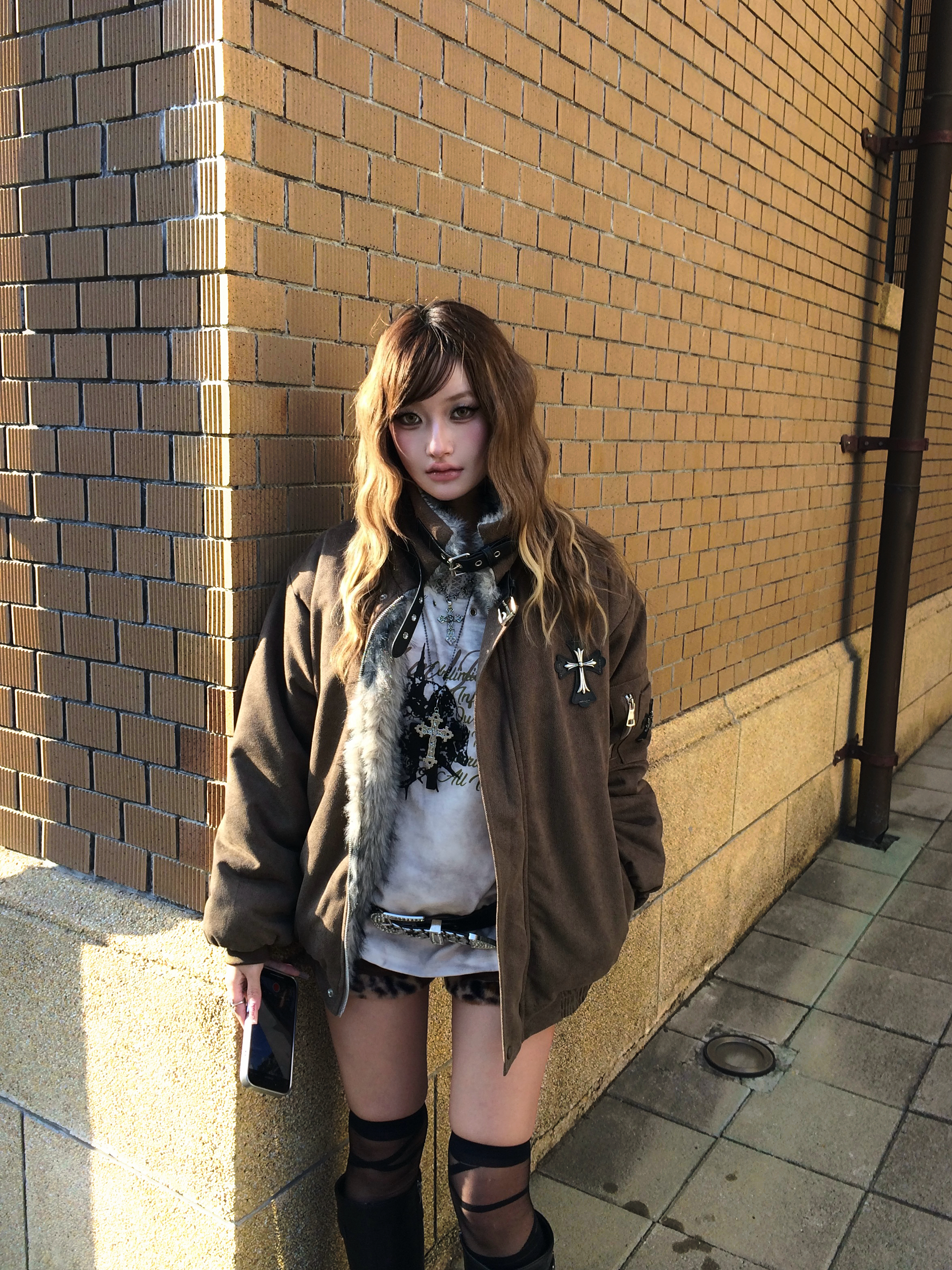 帥到沒邊 美式復古十字座山雕外套2colors