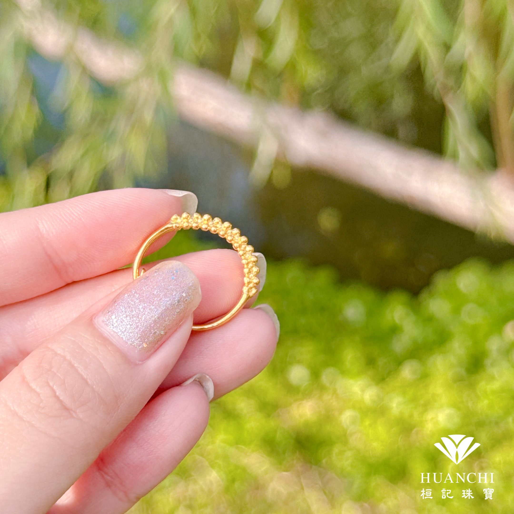 點點桂花 黃金戒指