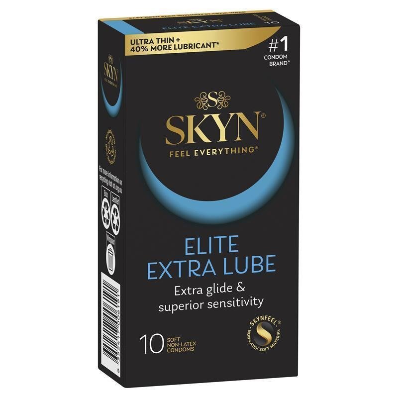 SKYN Elite Extra Lube 特薄加潤 PI安全套 10片裝