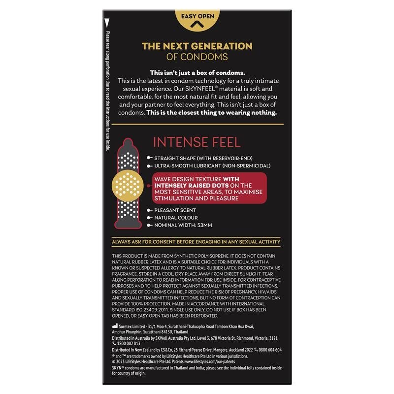 SKYN Intense Feel 凸點 PI安全套10 片裝
