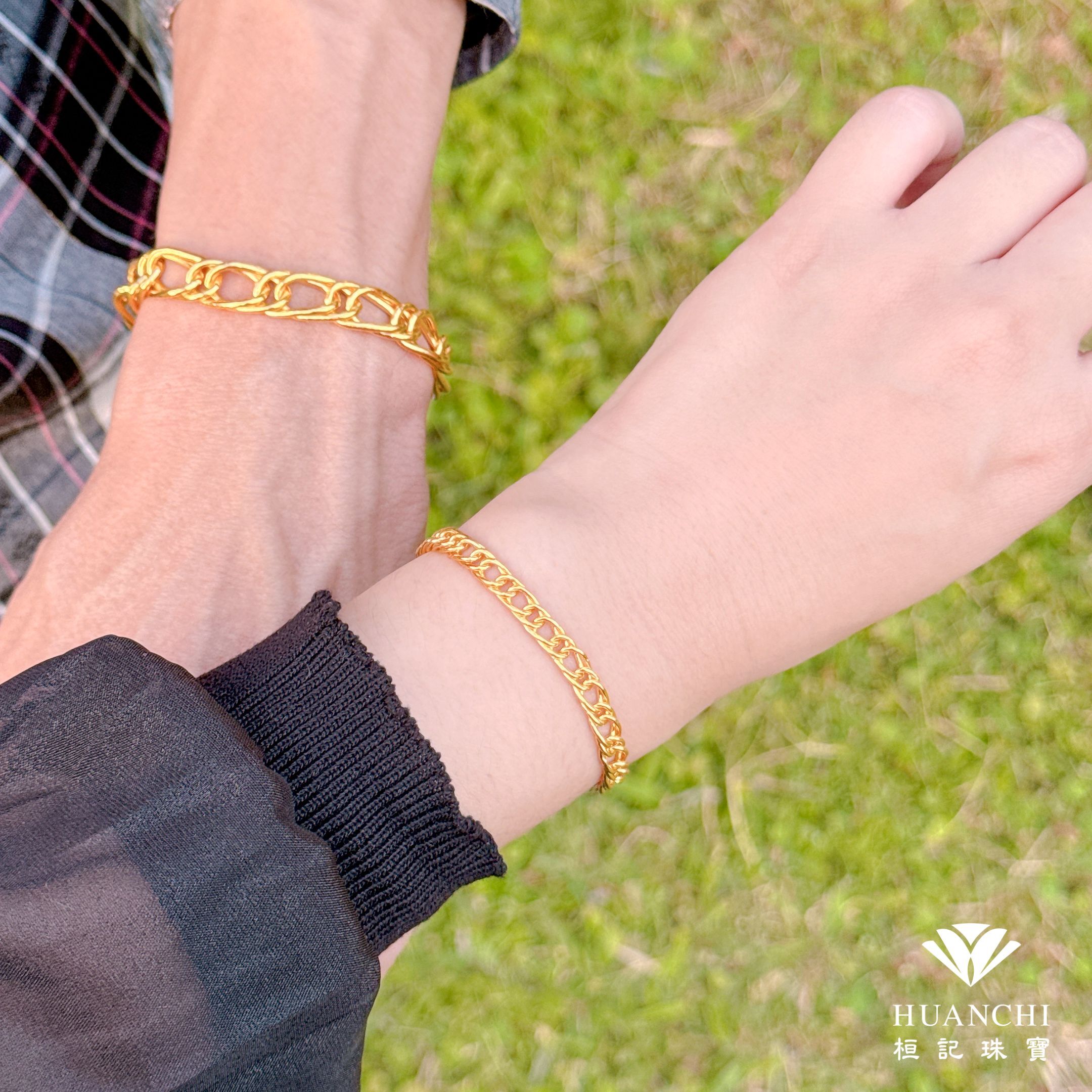 戀鍊 情侶黃金手鍊