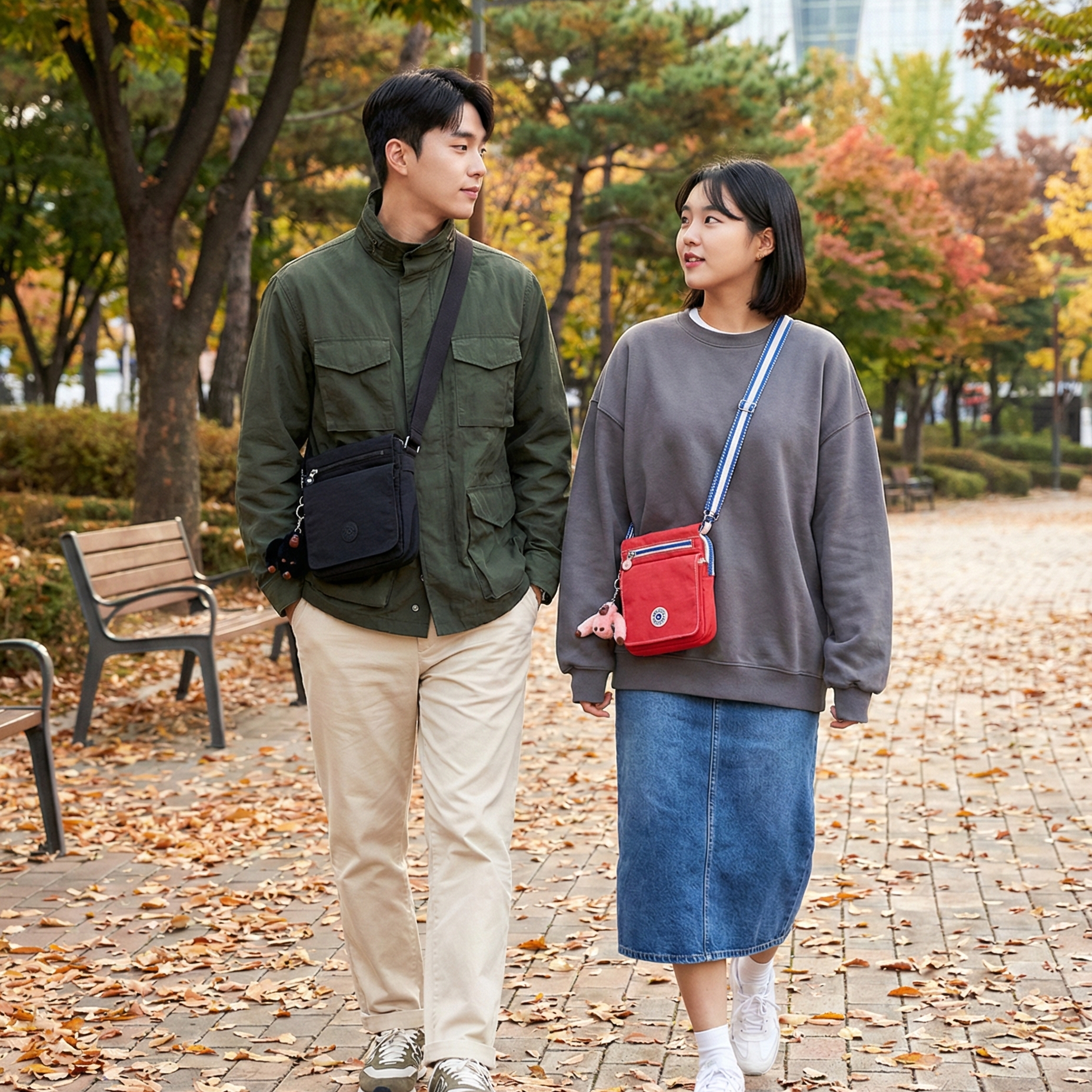 【預購】KIPLING H022002 El Dorado 經典多層機能斜咩袋