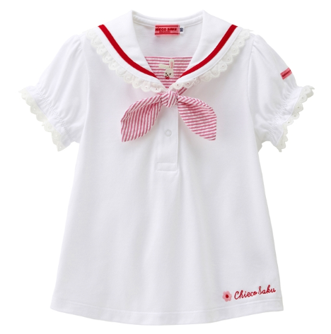 CS 蝴蝶結水手領T恤