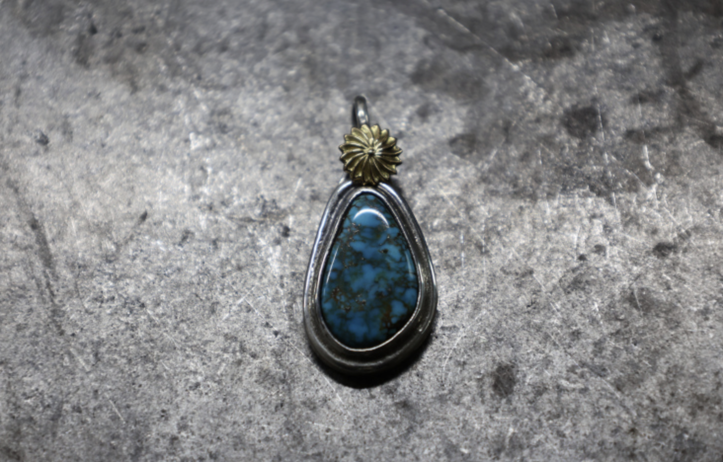 FC SE-1525 Morenci turquoise w K18 菊風車 bail