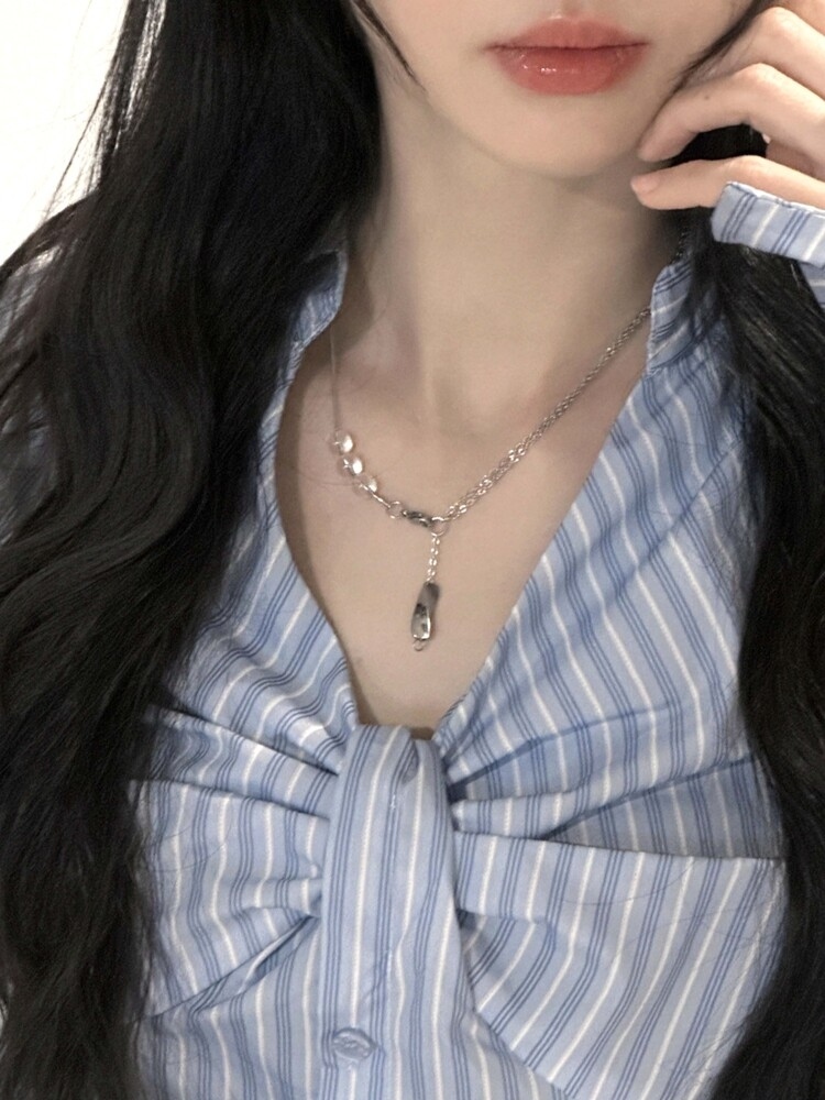 OFUSE aqua necklace(clear) 項鍊