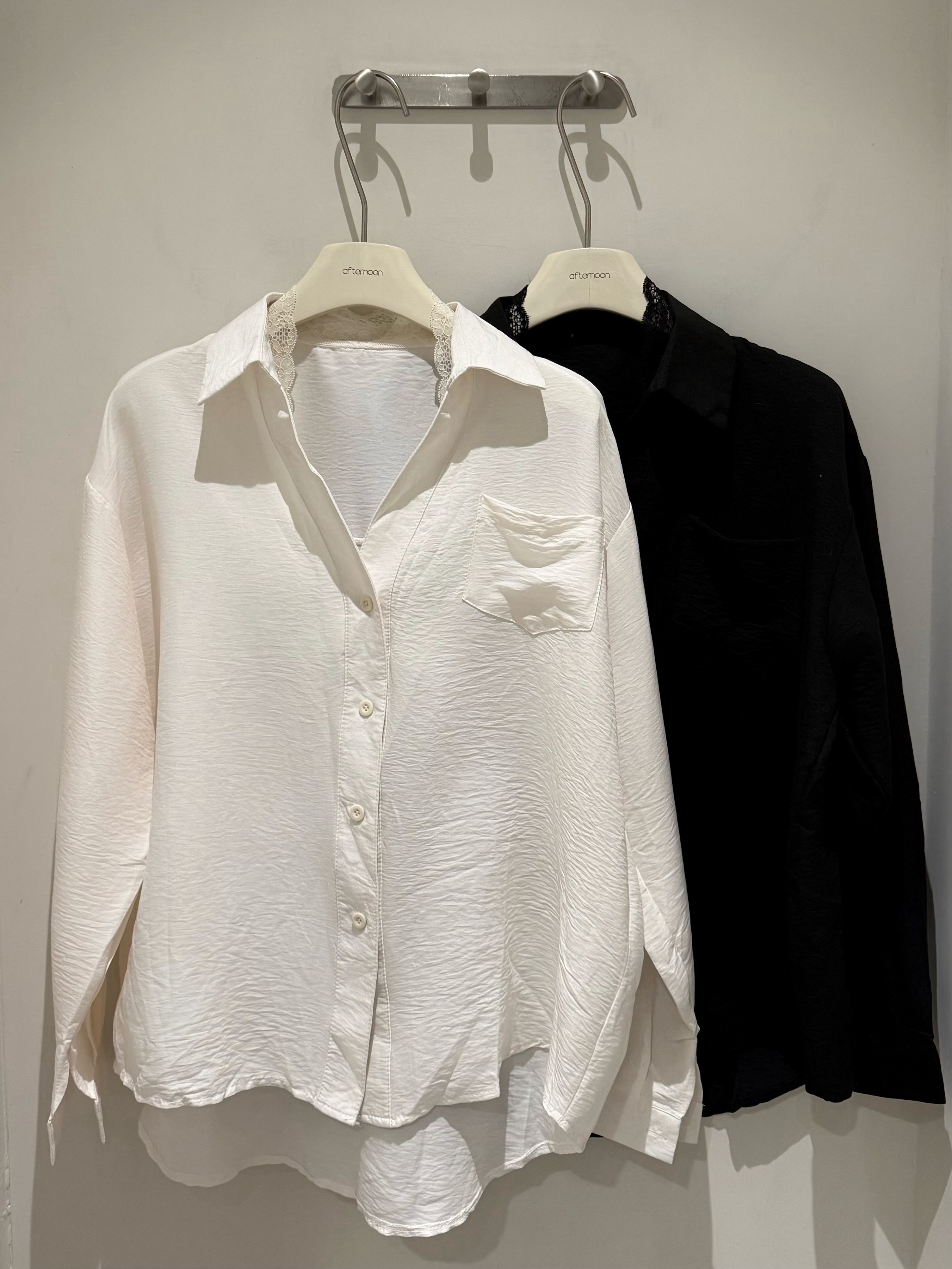 869 領口蕾絲襯衫