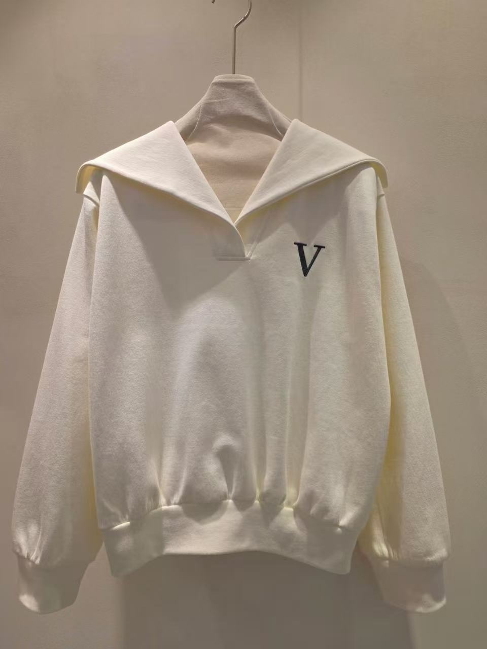 565 正韓V領翻領小V上衣