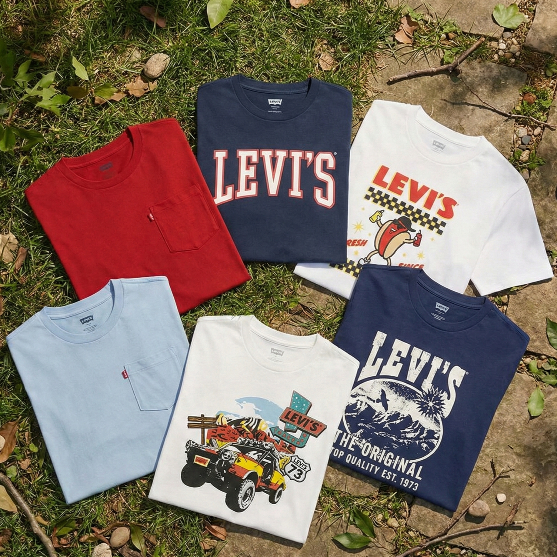 【預購】Levis H022004 童裝經典標誌短袖 Tee 3 件裝