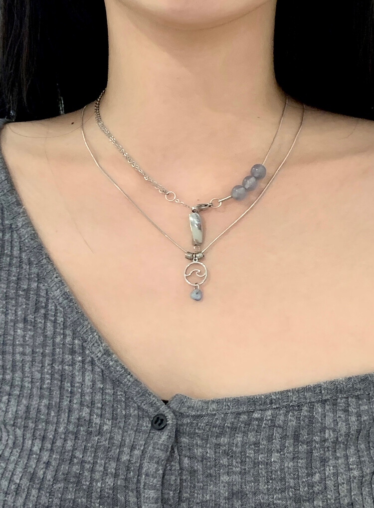 OFUSE aqua necklace 項鍊