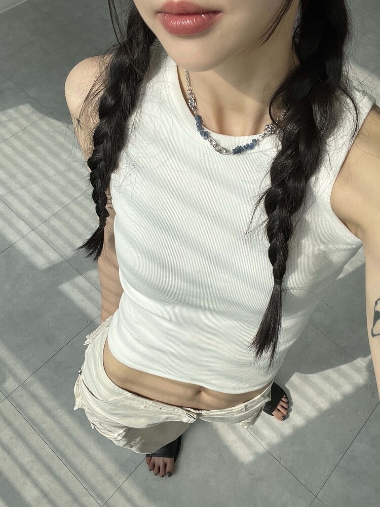 OFUSE gemstone necklace(blue) 項鍊