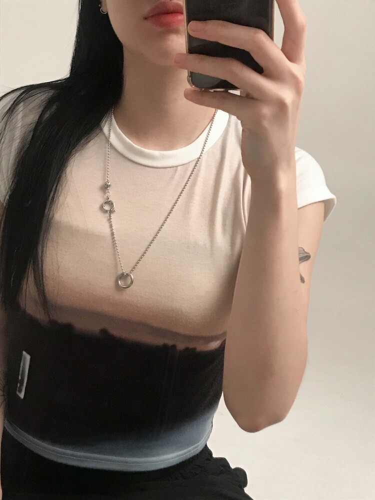 OFUSE tube ball necklace 項鍊