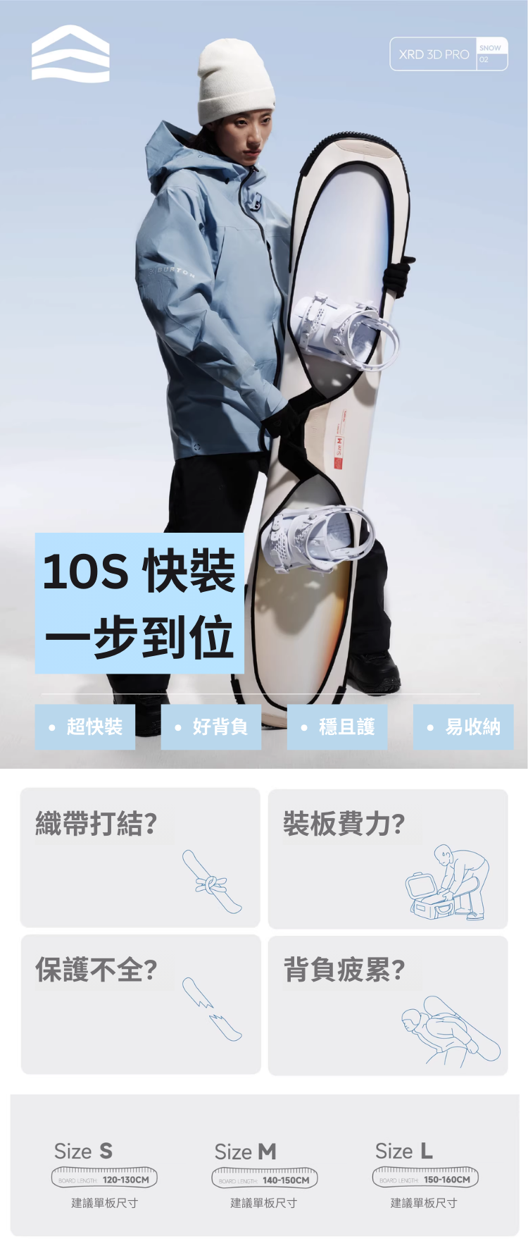 【SHANHIGH】滑雪板保護套_BOARD SLEEVE FOR SNOWBOARD