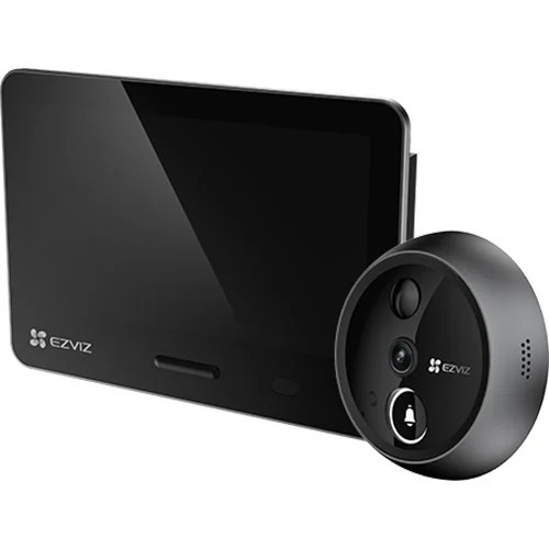 Ezviz 螢石 EP4 觸控面板智能貓眼4K攝像頭門鈴 CS-EP4｜4K 超高清 + AI 人臉辨識 + 5.5吋彩色觸控屏 + 全無線電池