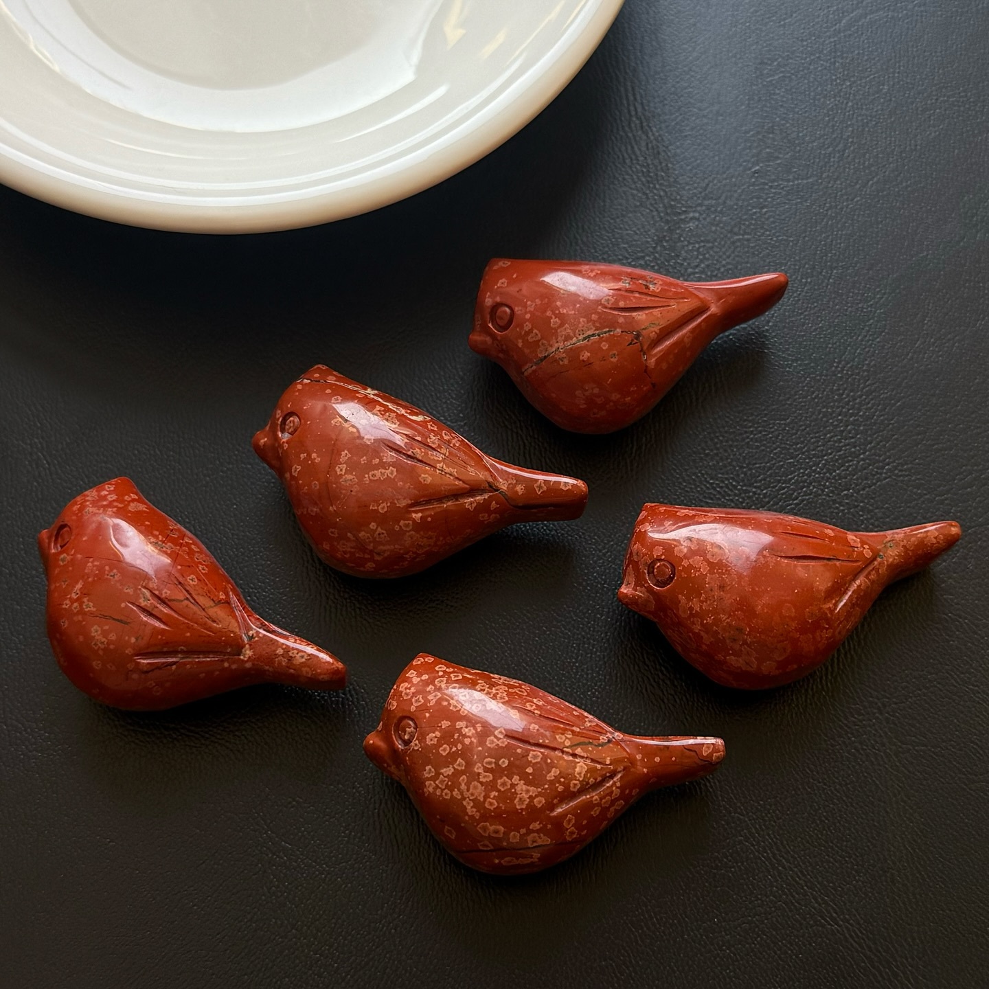 [原石] 紅碧玉 小鳥