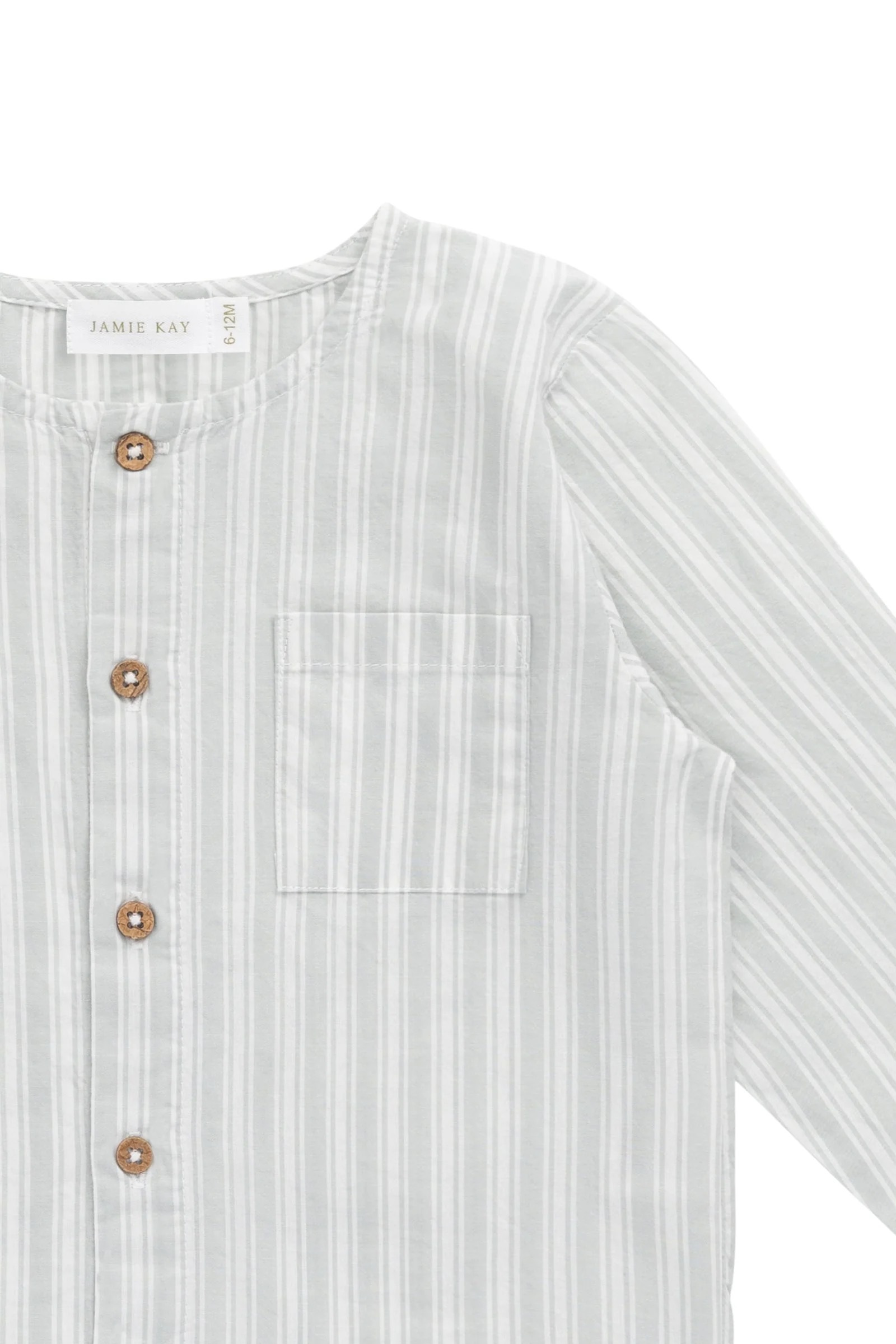 【預購】JAMIE KAY -Organic Cotton Albie Top（Variegated Stripe Shoreline）