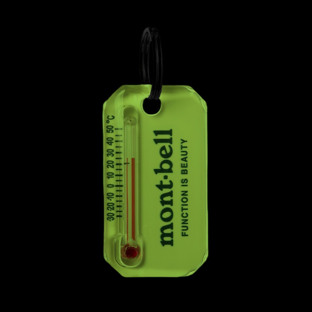 預購┃日本 mont-bell 溫度計 夜光 螢光 鑰匙圈 吊飾 🌡️