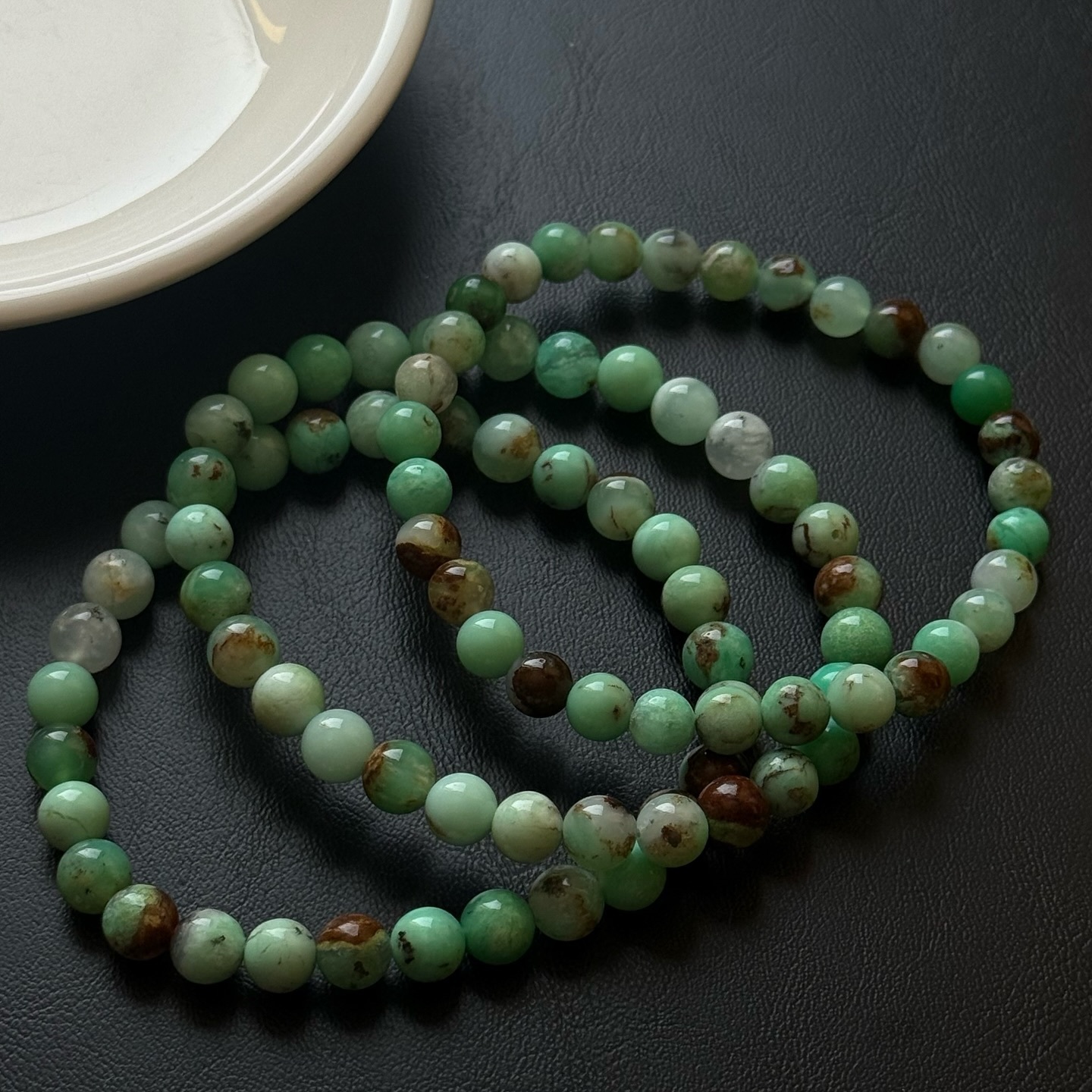 [原石] 澳洲綠玉髓 水晶手串