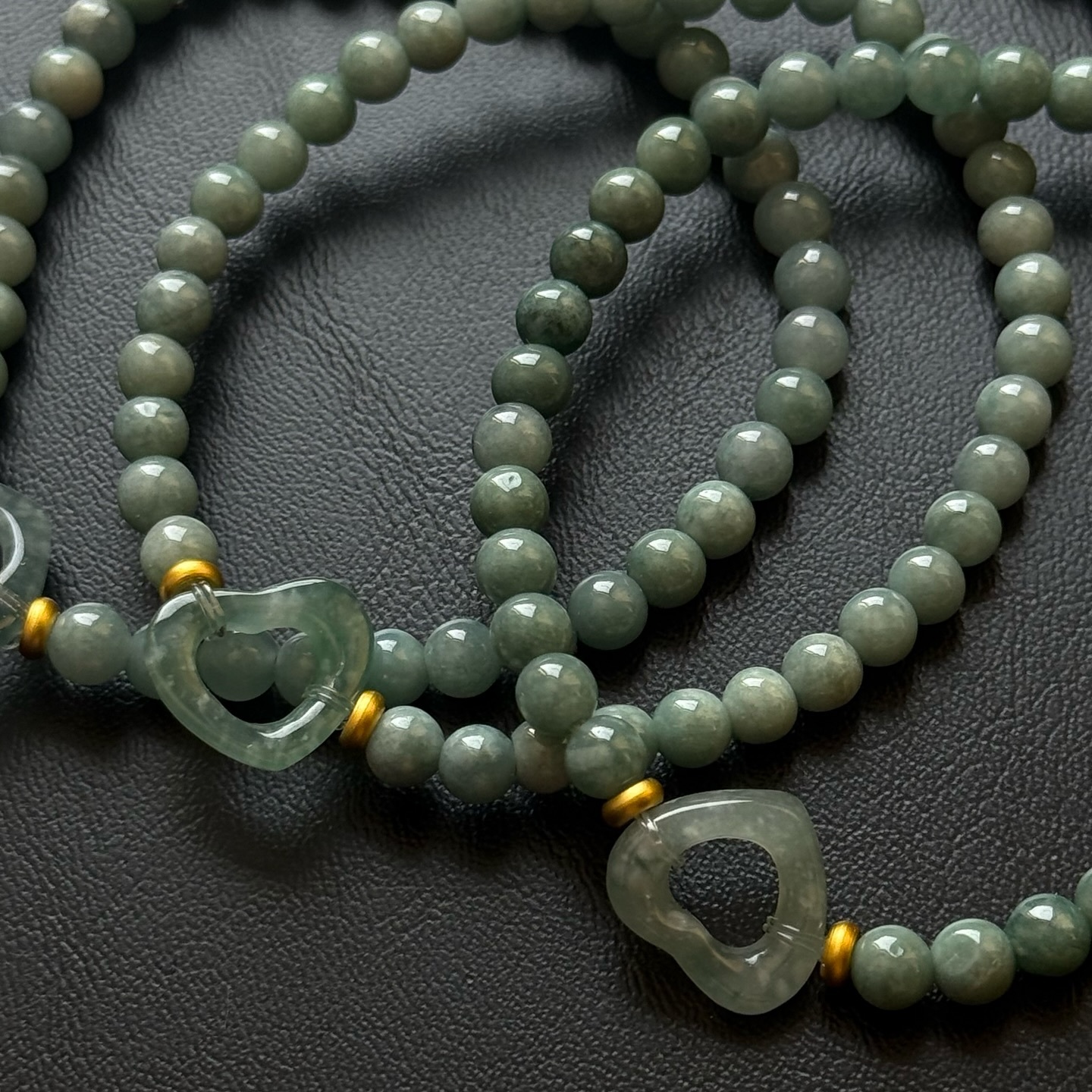 [原石] 藍水翡翠 設計款手串