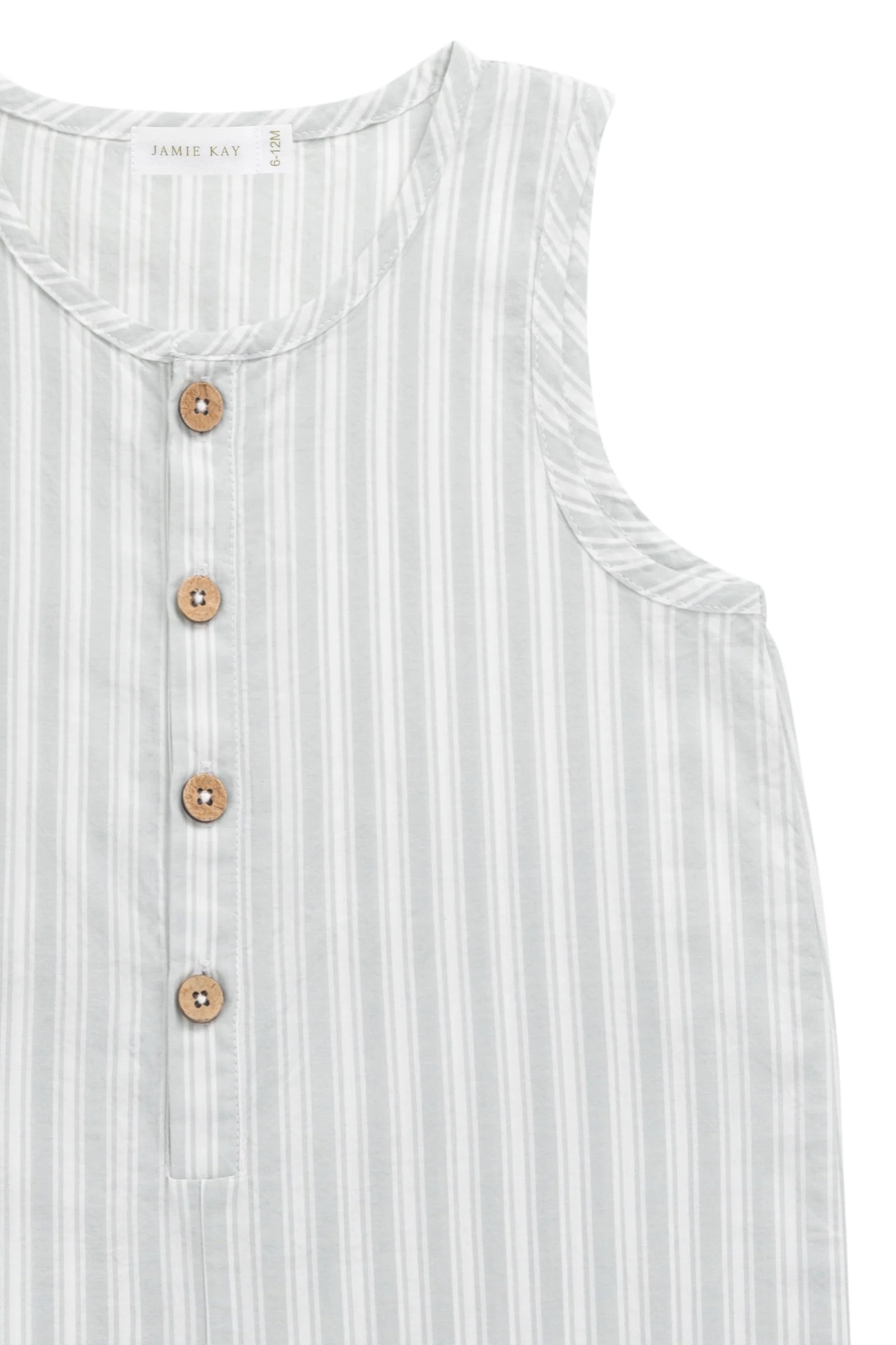 【預購】JAMIE KAY -Organic Cotton Milo Jumpsuit（Variegated Stripe Shoreline）