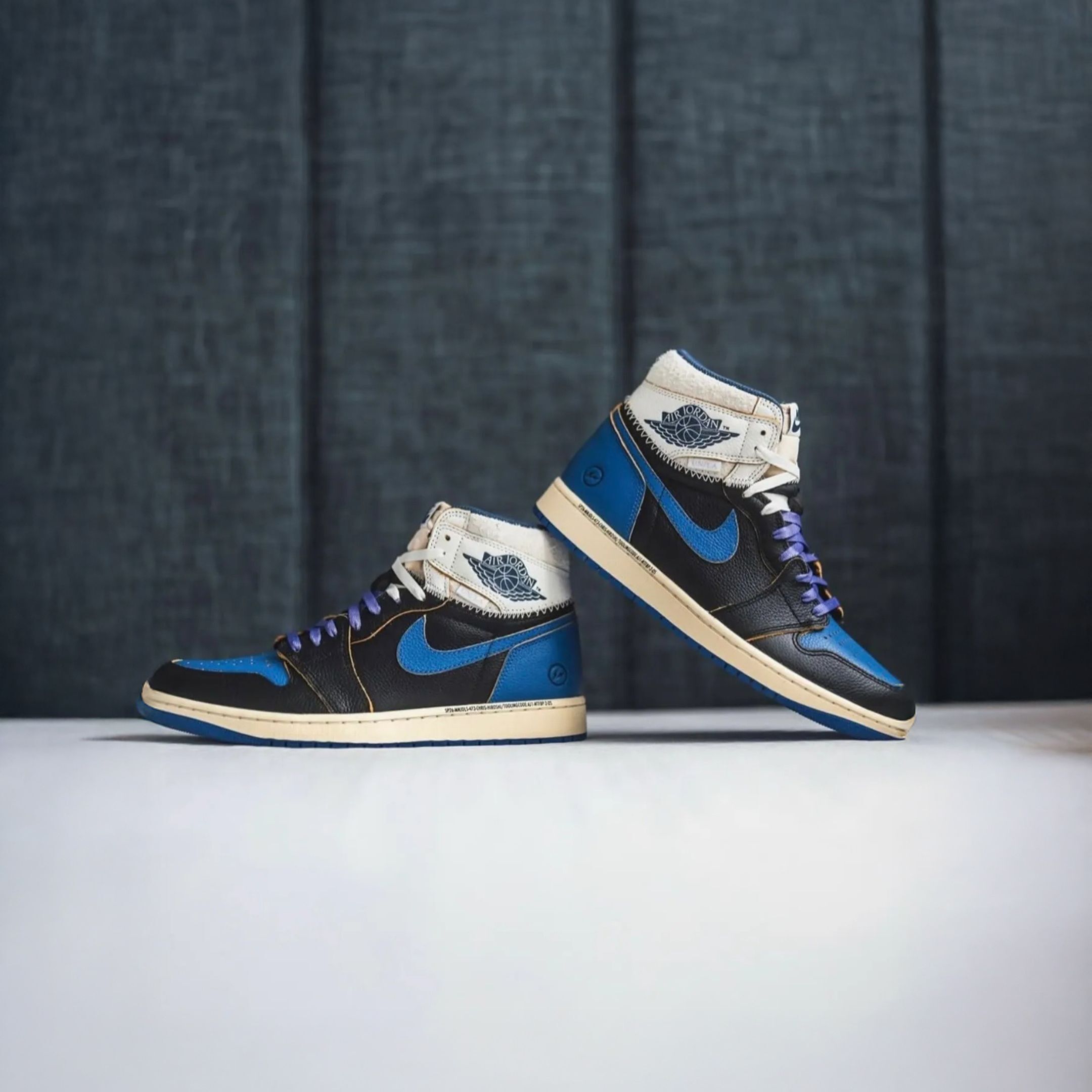 NICEDAY 代購 Union x Fragment Design x Air Joran 1 High OG 三方 藤原浩 皇家藍 藍黑 2026 聯名款 IO7847-001