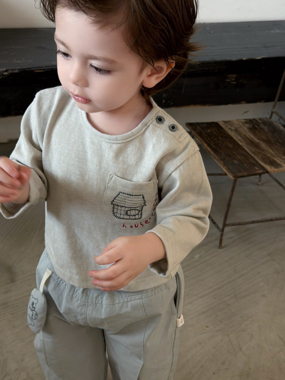 小狗塗鴉純棉上衣