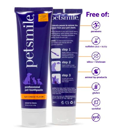 Petsmile - 專業寵物牙膏 (芝士味 )  4.2安士