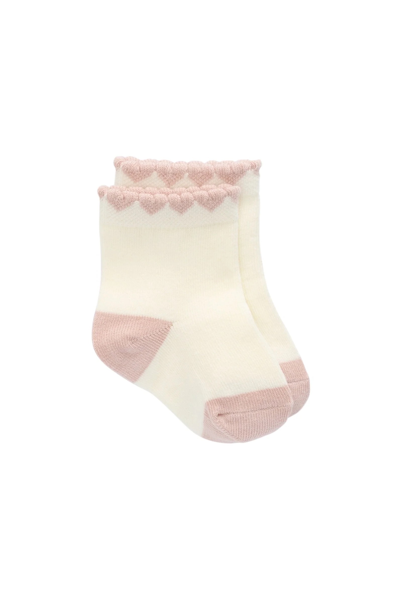 【預購】JAMIE KAY -Amour Sock - Parchment（Shell Pink）