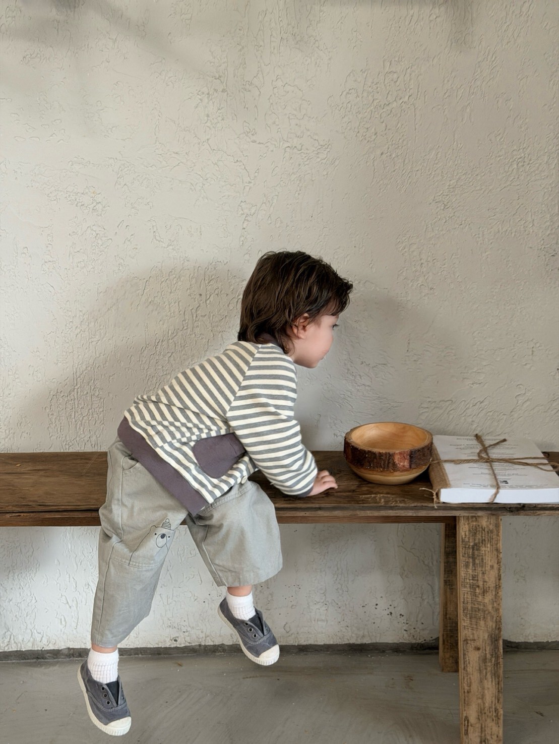 小口袋條紋開襟外套