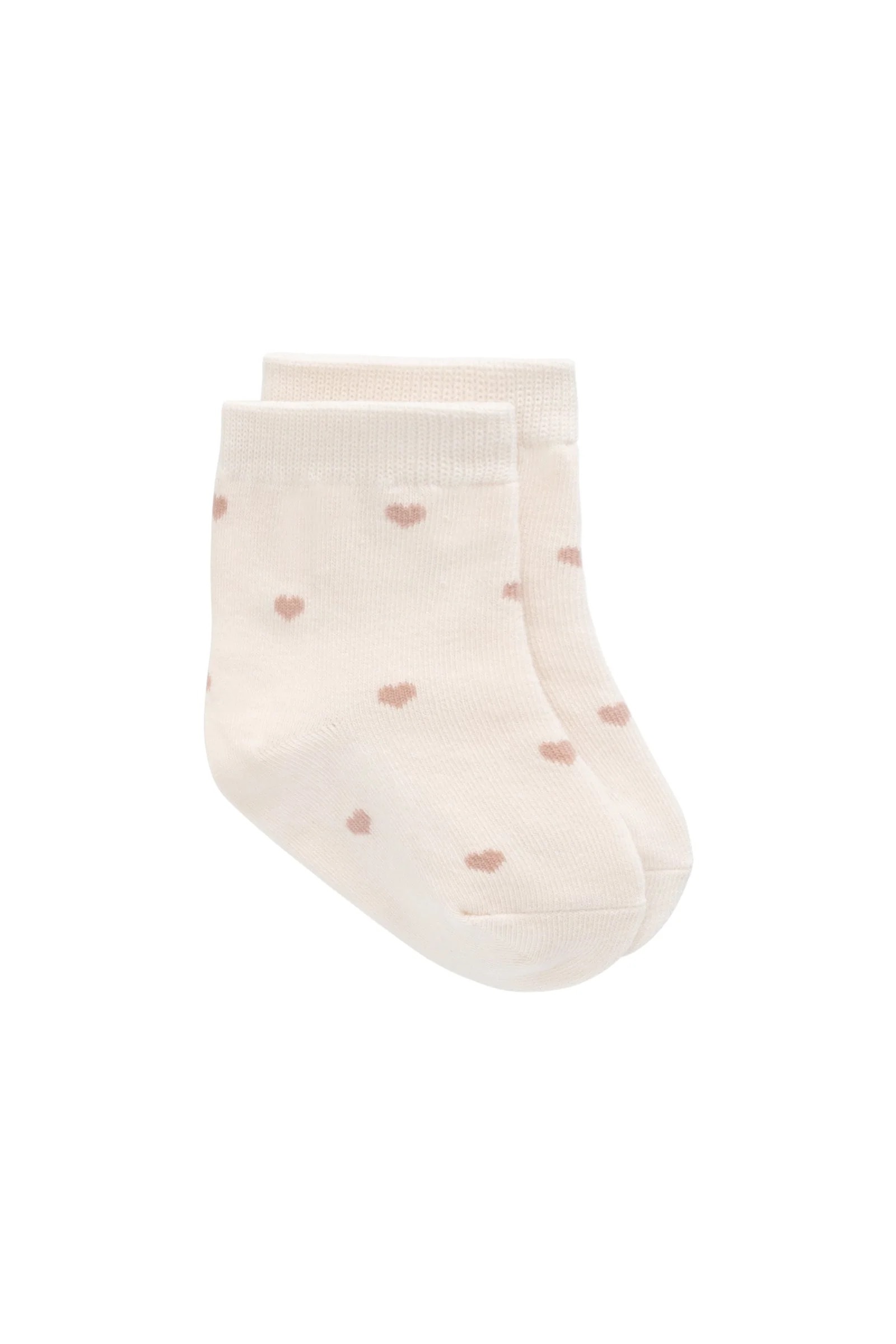 【預購】JAMIE KAY -Harlow Sock - Petite Heart Jacquard（Bridal Blush）