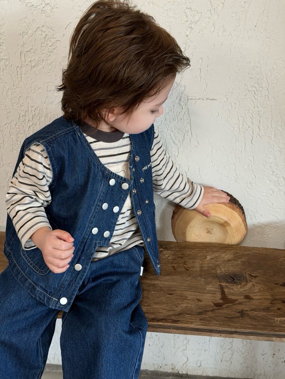 帥氣牛仔工裝套裝