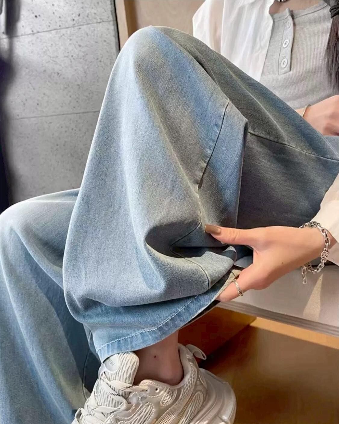 【顯瘦修身的彈性腰圍前打褶寬褲】（預購）