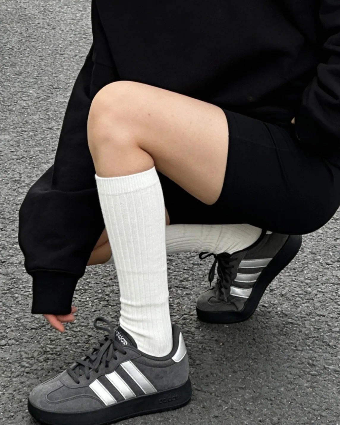 ADIDAS BARREDA 深灰銀 麂皮 德訓鞋