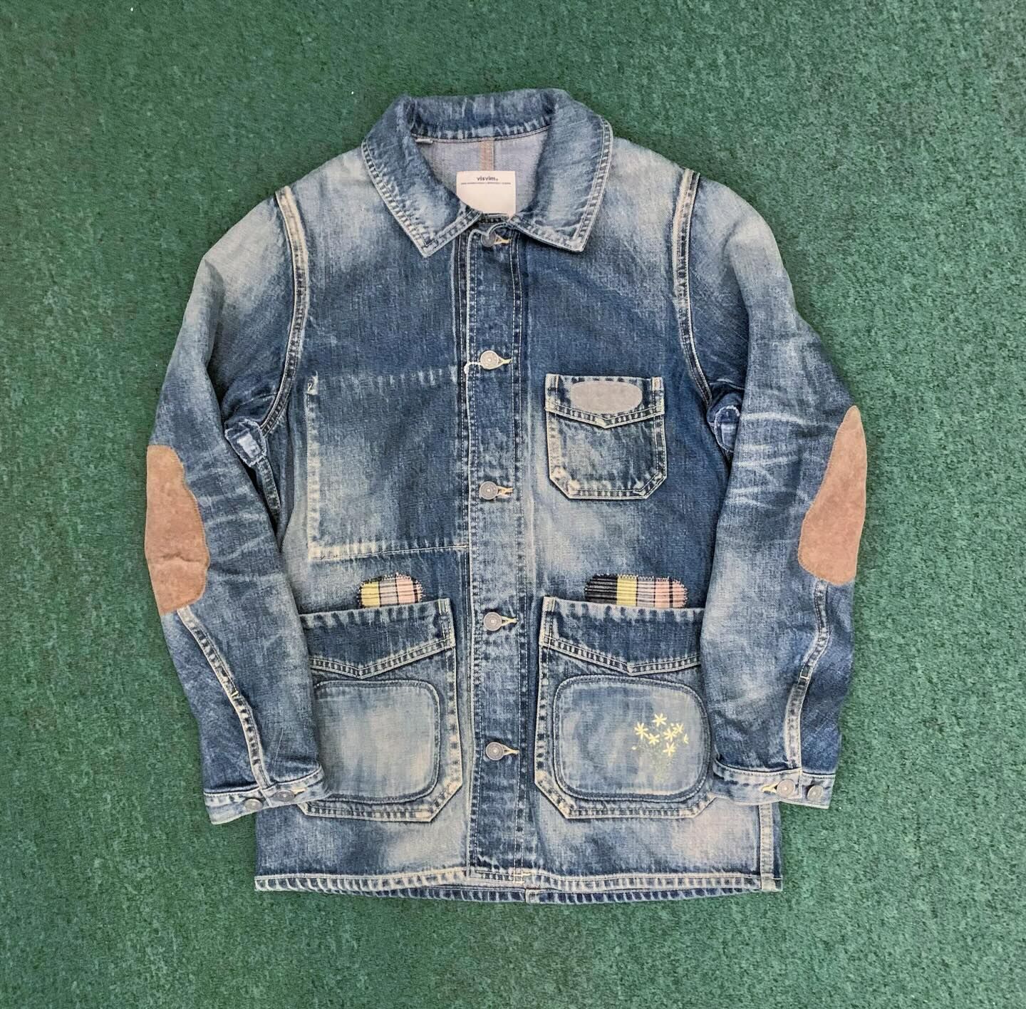 VISVIM SOCIAL SCULPTURE RAFFIA COVERALL DAMAGED-8 COVERALL JACKET - SIZE 1 IN STOCK NOW (現貨發售中)