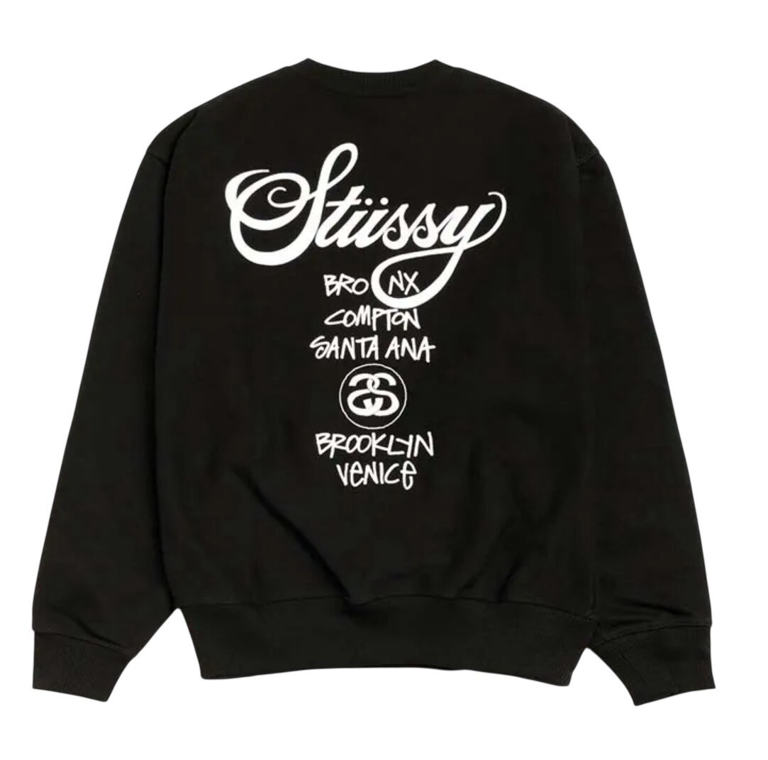 STUSSY WORLD TOUR CREWNECK FULL SIZE