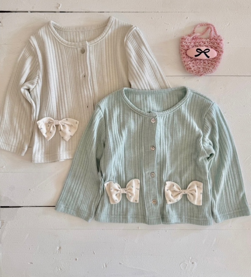 法式小結扣蝴蝶結外套